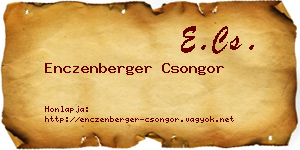 Enczenberger Csongor névjegykártya