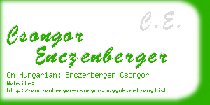 csongor enczenberger business card